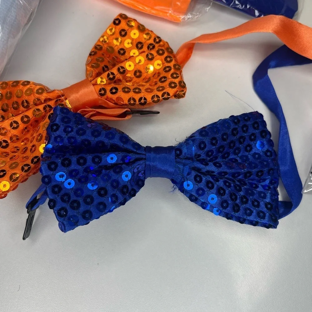 NEW Bluey and Bingo color themed Costume Set - ears + tail +bow ties + gloves